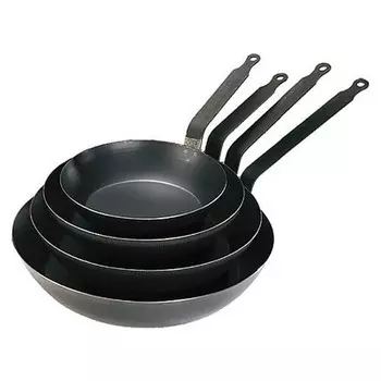 Сковорода De Buyer La Lyonnase 5020.36 d36см h6см, голубая сталь