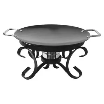 Сковорода для подачи саджа 35см + подставка сталь P.L. Proff Cuisine | Gu-3303 PANS