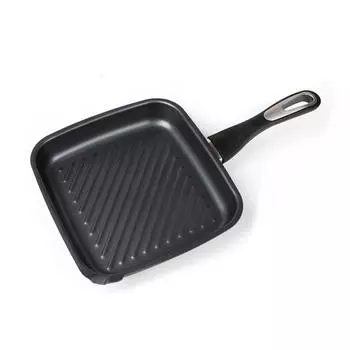 Сковорода-гриль 26х24 см, h 3,5 см, сталь с антипригарным покрытием P.L. Proff Cuisine | CKX2624