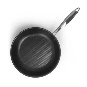 Сковорода с рифленым дном Luxstahl 260/55 индукция нерж с антипригарным покрытием