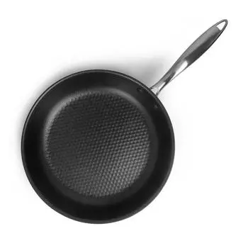 Сковорода с рифленым дном Luxstahl 280/60 индукция нерж с антипригарным покрытием