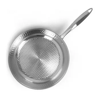 Сковорода с рифленым дном Luxstahl 280/60 индукция нерж