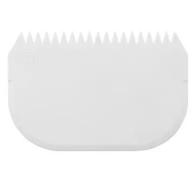 Скребок кондитерский твердый пластик с зубцами 145х95 мм | RTD 1