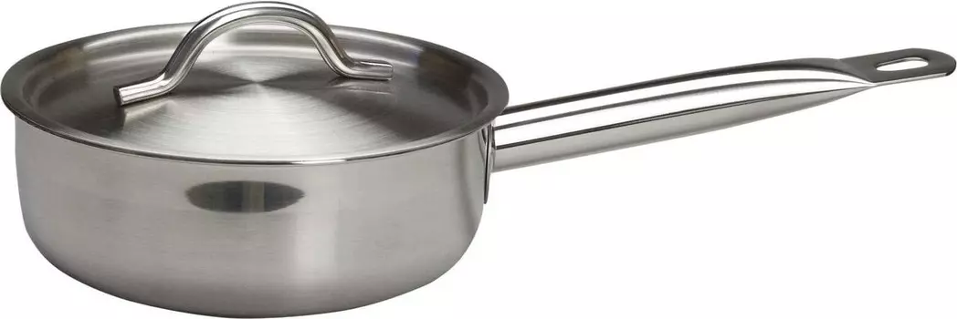 Сотейник 1,7л нерж. d=18см h=6,5см с крышк. тройное дно индукция Resto (Китай) | 1741к