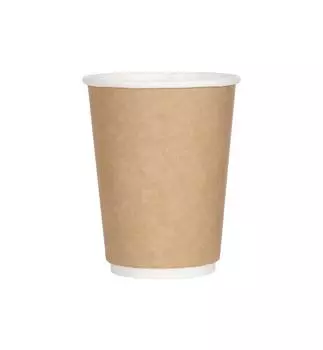 Стакан бумажный Resto ОП-320044 300мл 90мм (20шт) 2х-слойный крафт