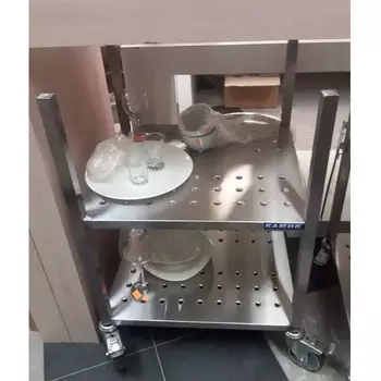 Стеллаж Камик Ст2Р 500х450х750 заканч. профилем, колеса