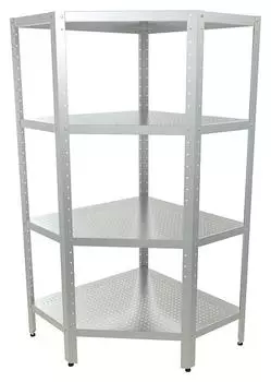 Стеллаж перфорированный угловой Кобор СКПУ-6/3-70/100