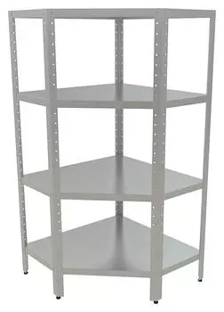 Стеллаж кухонный угловой Кобор СКУ-4/4-100/100/430