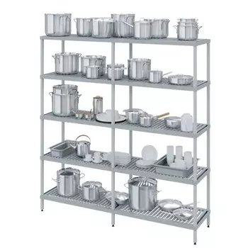 Стеллаж модульный Polair Load.Me Poly 18AL.4PP40.12Е, доп. линейный