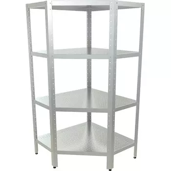 Стеллаж перфорированный угловой разборный Кобор СКПУ-6/3-70/100/430 (высота 1800)