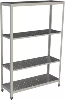 Стеллаж производственный перфорированный Restoinox СТПП-10/4-ЭН