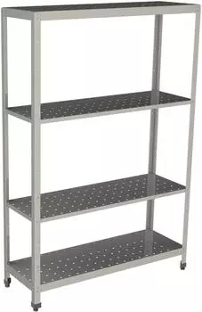 Стеллаж производственный перфорированный Restoinox СТПП-12/4-ЭЦ