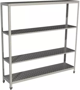 Стеллаж производственный перфорированный Restoinox СТПП-18/4-ЭЦ
