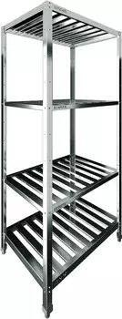 Стеллаж производственный с решетчатой полкой Restoinox СТПР-9/4-ЭН