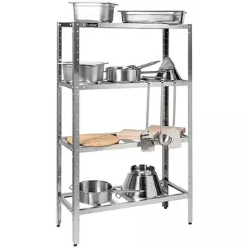 Стеллаж решетчатый Кобор СКР-120/50/430 (высота 1800)