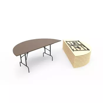 Стол банкетный полукруглый ММК С11.15-75 ХЛП 1500х750 мм