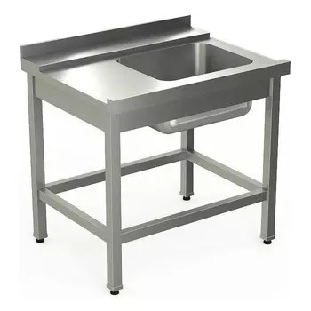 Стол для грязной посуды с направляющими Kayman СПМ-321/0907 левый для п/м Tatra