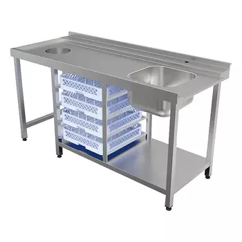 Стол для посудомоечной машины входной Кобор СПМ/1-170/70/П