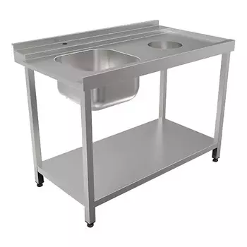 Стол для посудомоечной машины входной Кобор СПМ/4-120/70/Л