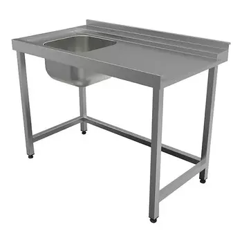 Стол для посудомоечной машины входной Кобор СПМ/1-120/70/Л