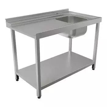 Стол для посудомоечной машины входной Кобор СПМ/2-120/70/П