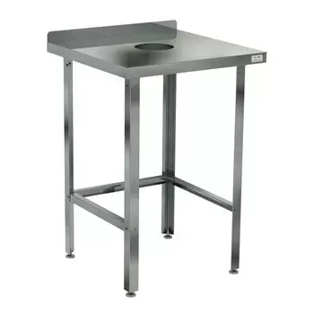 Стол для сбора пищевых отходов Кобор СРОБ-60/60/430 с бортом