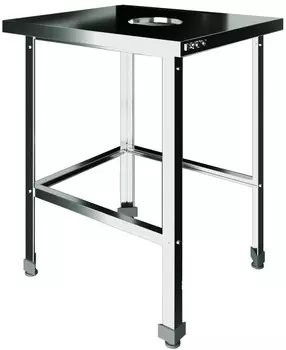 Стол для сбора пищевых отходов без борта Restoinox СПО-6/7-О-ЭЦ