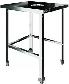 Стол для сбора пищевых отходов без борта Restoinox СПО-8/7-О-ЭЦ