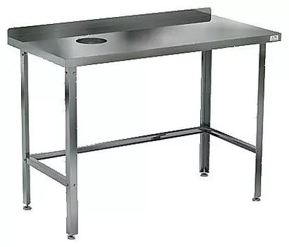 Стол для сбора пищевых отходов Кобор СПОБ-120/60 Л/П с бортом