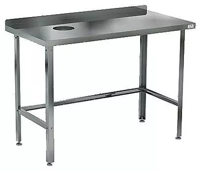 Стол для сбора пищевых отходов Кобор СПОБ-120/70 Л/П с бортом