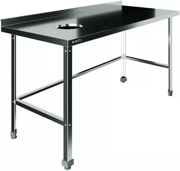 Стол для сбора пищевых отходов с бортом Restoinox СПО-10/6-БО-Л-ЭЦ