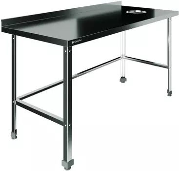 Стол для сбора пищевых отходов с бортом Restoinox СПО-10/6-БО-П-ЭЦ