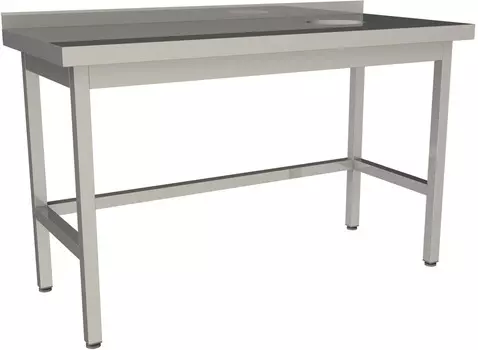 Стол для сбора пищевых отходов с бортом Restoinox СПО-12/6-БО-П