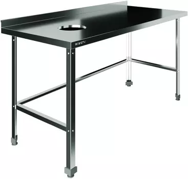 Стол для сбора пищевых отходов с бортом Restoinox СПО-15/6-БО-Л-ЭЦ