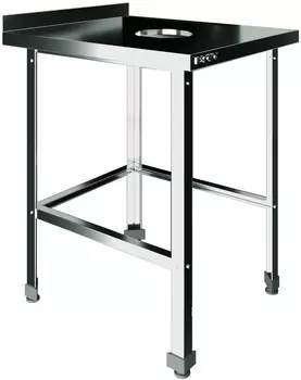 Стол для сбора пищевых отходов с бортом Restoinox СПО-7/7-БО-ЭН