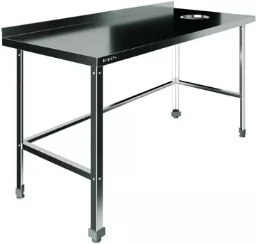 Стол для сбора пищевых отходов с бортом Restoinox СПО-9/6-БО-П-ЭН