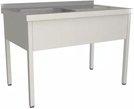 Стол для сбора пищевых отходов с ванной Restoinox СПОВЦ/1-12/7-БО-Л