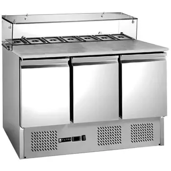 Стол холодильный для пиццы Tatra TPZGNL3 VG ST каменная столешница