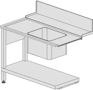 Стол к посудомоечной машине DIHR T50SX