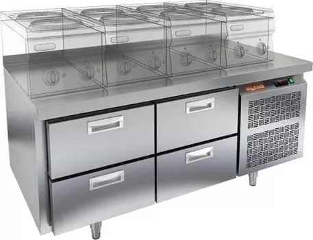 Стол морозильный Hicold GN 22/BT LT