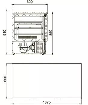 Стол морозильный Polair TBi3-G (R290) (1051069d)