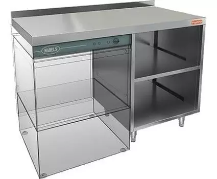 Стол под посудомоечную машину Hicold НБМСЗОКП-12/7БЛ