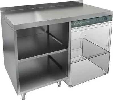 Стол под посудомоечную машину Hicold НБМСЗОКП-12/7БП