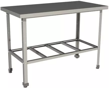 Стол производственный без борта с полкой решеткой Restoinox СП-12/8-Р-ЭН
