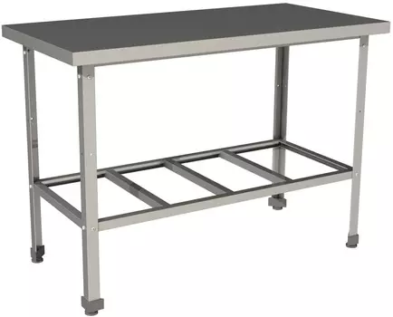 Стол производственный без борта с полкой решеткой Restoinox СП-13/7-Р-ЭЦ