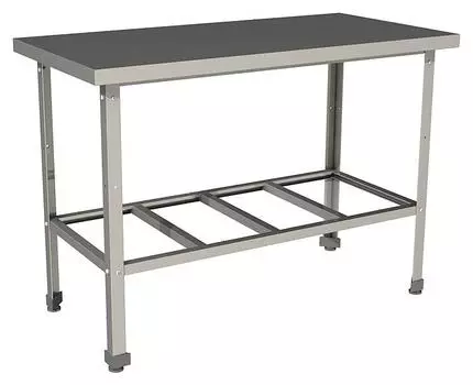 Стол производственный без борта с полкой решеткой Restoinox СП-14/8-Р-ЭЦ