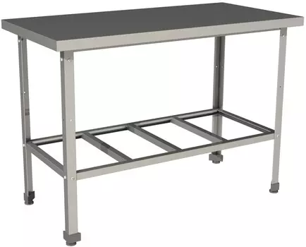 Стол производственный без борта с полкой решеткой Restoinox СП-15/8-Р-ЭН