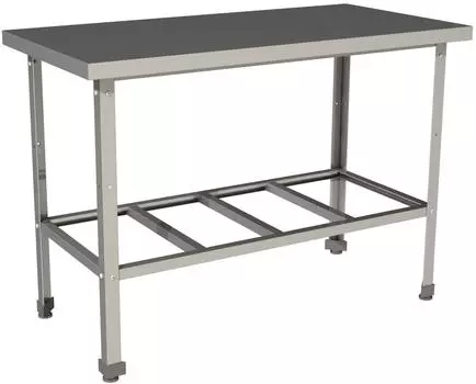 Стол производственный без борта с полкой решеткой Restoinox СП-18/6-Р-ЭН