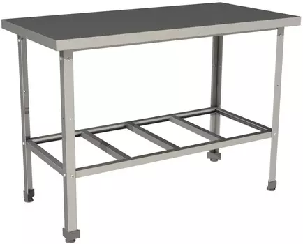 Стол производственный без борта с полкой решеткой Restoinox СП-18/7-Р-ЭН