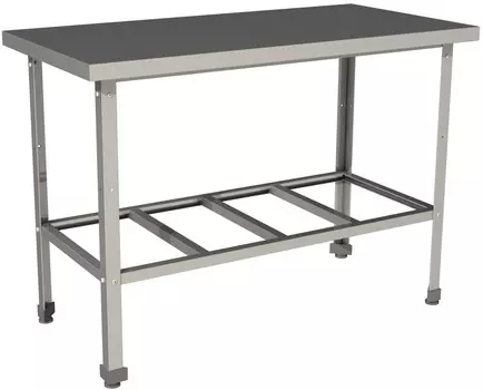 Стол производственный без борта с полкой решеткой Restoinox СП-6/6-Р-ЭЦ